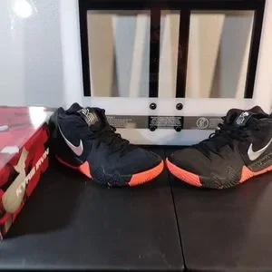 Nike Shoes Nike Kyrie Silver Orange Black Metallic Silver